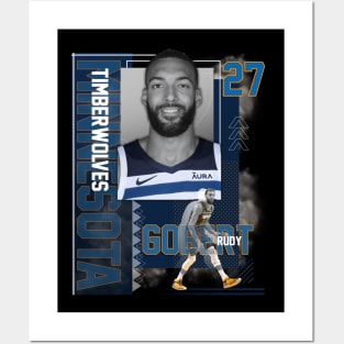 Minnesota Timberwolves Rudy Gobert 27 Posters and Art